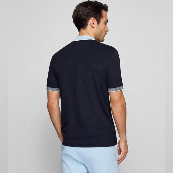 Hugo Boss SLIM-FIT POLO SHIRT WITH LOGO DETAILS - Picture 3 of 5